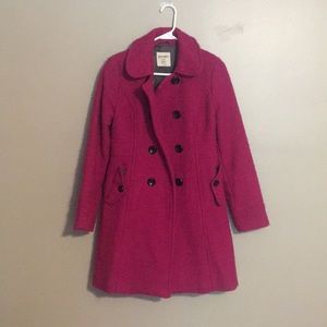 5 for $25** Fuchsia pink pea coat